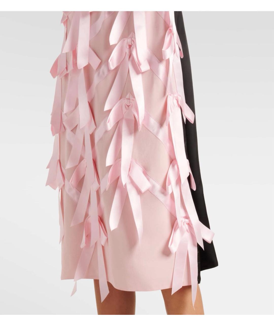 PRADA Розовое вискозное вечернее платье, фото 5