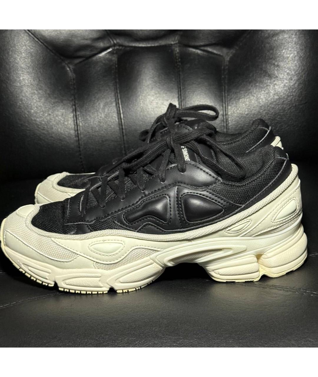 ADIDAS X RAF SIMONS Белые текстильные низкие кроссовки / кеды, фото 3