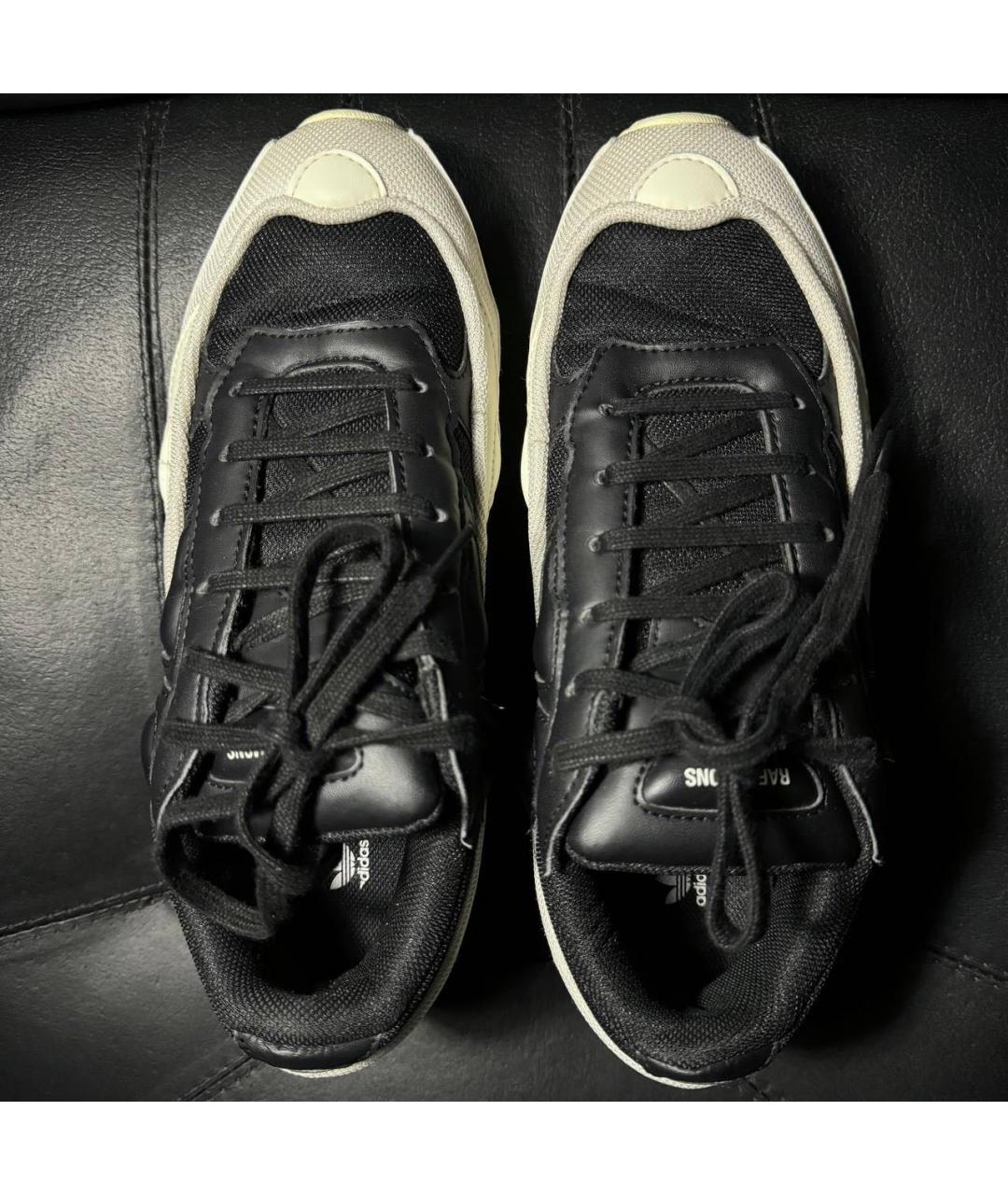 ADIDAS X RAF SIMONS Белые текстильные низкие кроссовки / кеды, фото 8