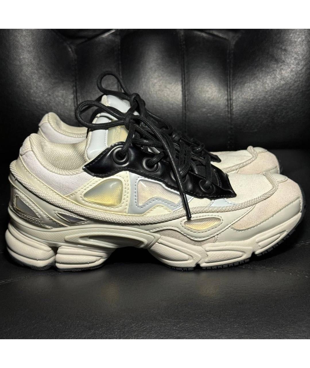 ADIDAS X RAF SIMONS Белые текстильные низкие кроссовки / кеды, фото 9