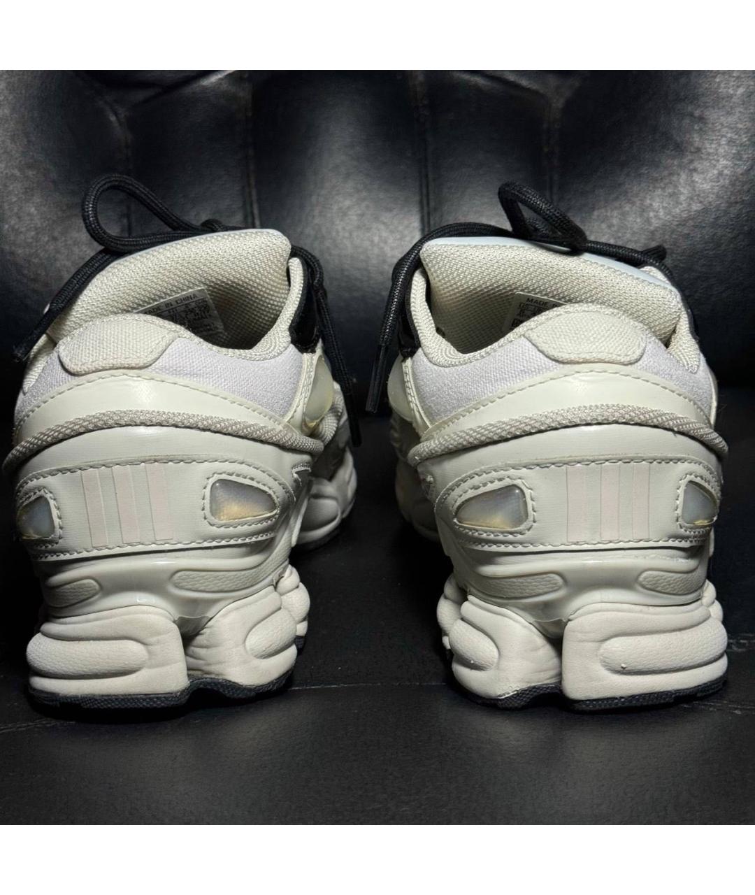 ADIDAS X RAF SIMONS Белые текстильные низкие кроссовки / кеды, фото 2