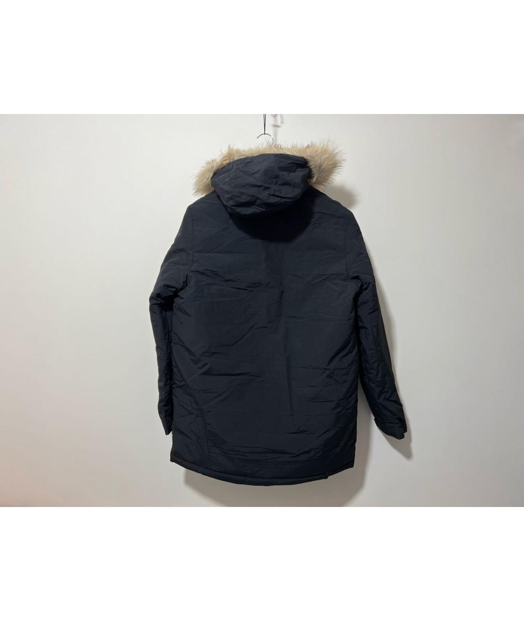 ADIDAS Черная полиамидовая парка, фото 2