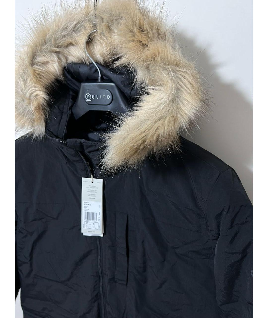 ADIDAS Черная полиамидовая парка, фото 6