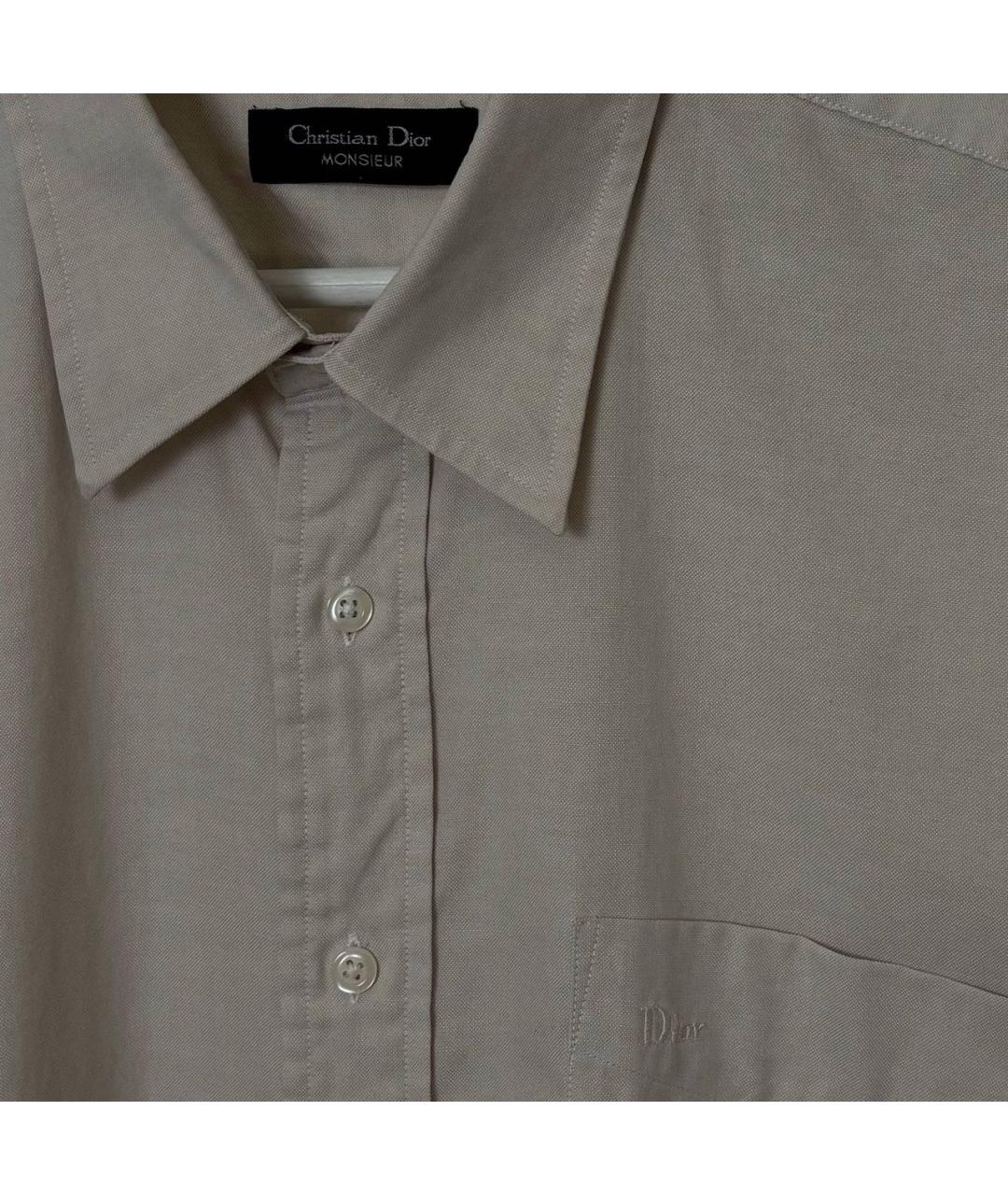 CHRISTIAN DIOR Бежевая кэжуал рубашка, фото 3
