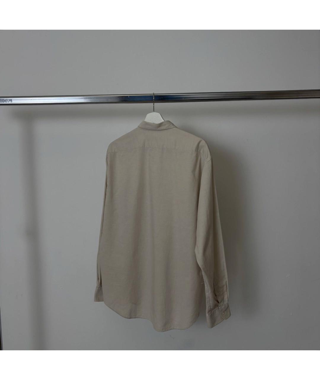 CHRISTIAN DIOR Бежевая кэжуал рубашка, фото 4