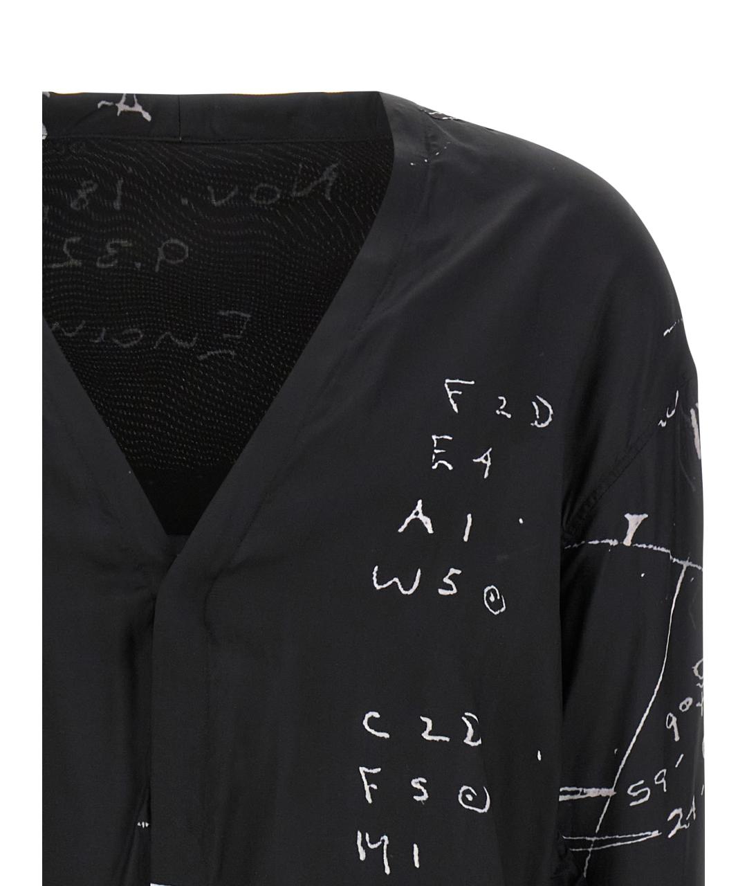 RICK OWENS Черная кэжуал рубашка, фото 3