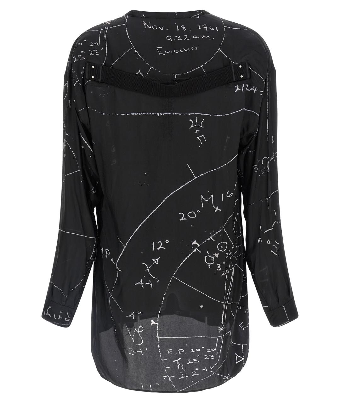 RICK OWENS Черная кэжуал рубашка, фото 2