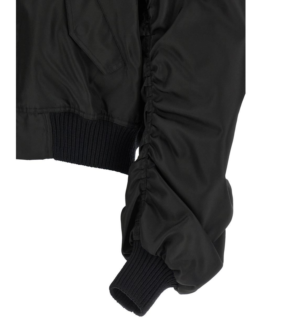 RICK OWENS Черная полиамидовая куртка, фото 4