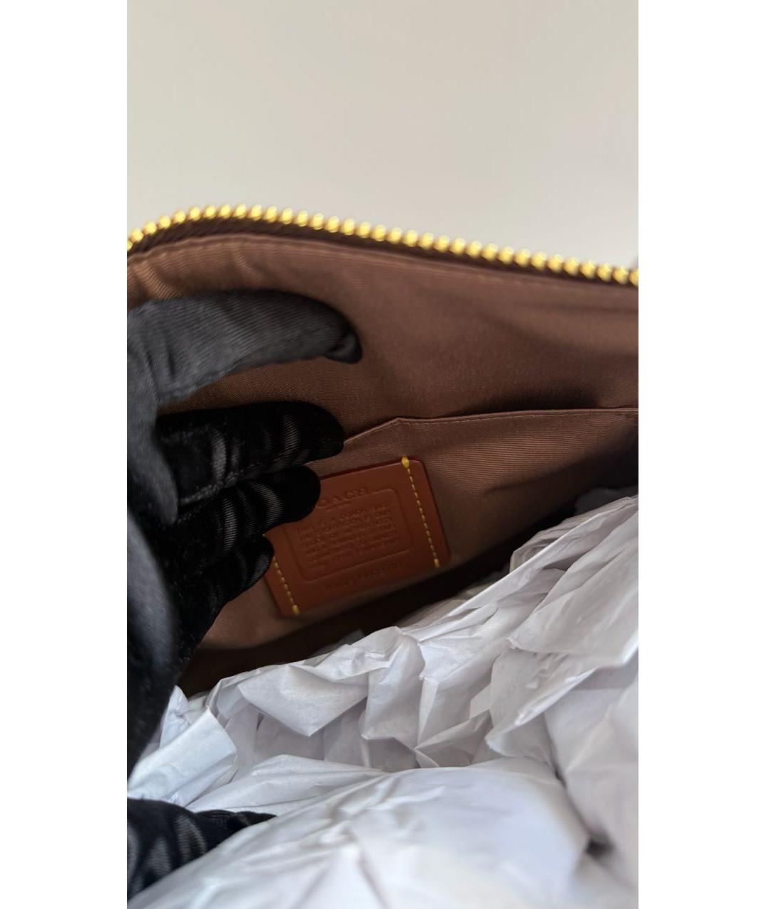 COACH Коричневая сумка тоут, фото 7