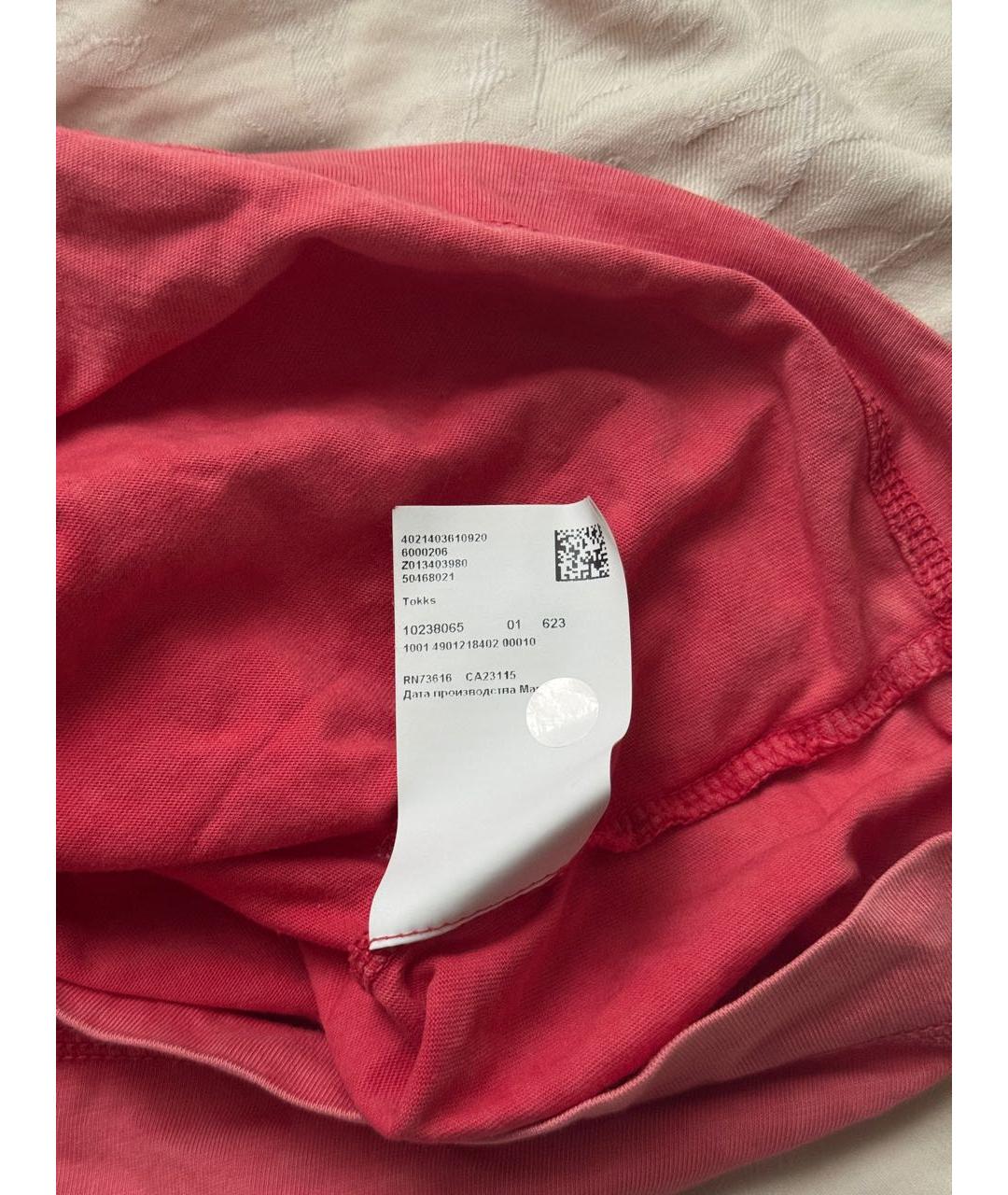 HUGO BOSS Красная хлопковая футболка, фото 4