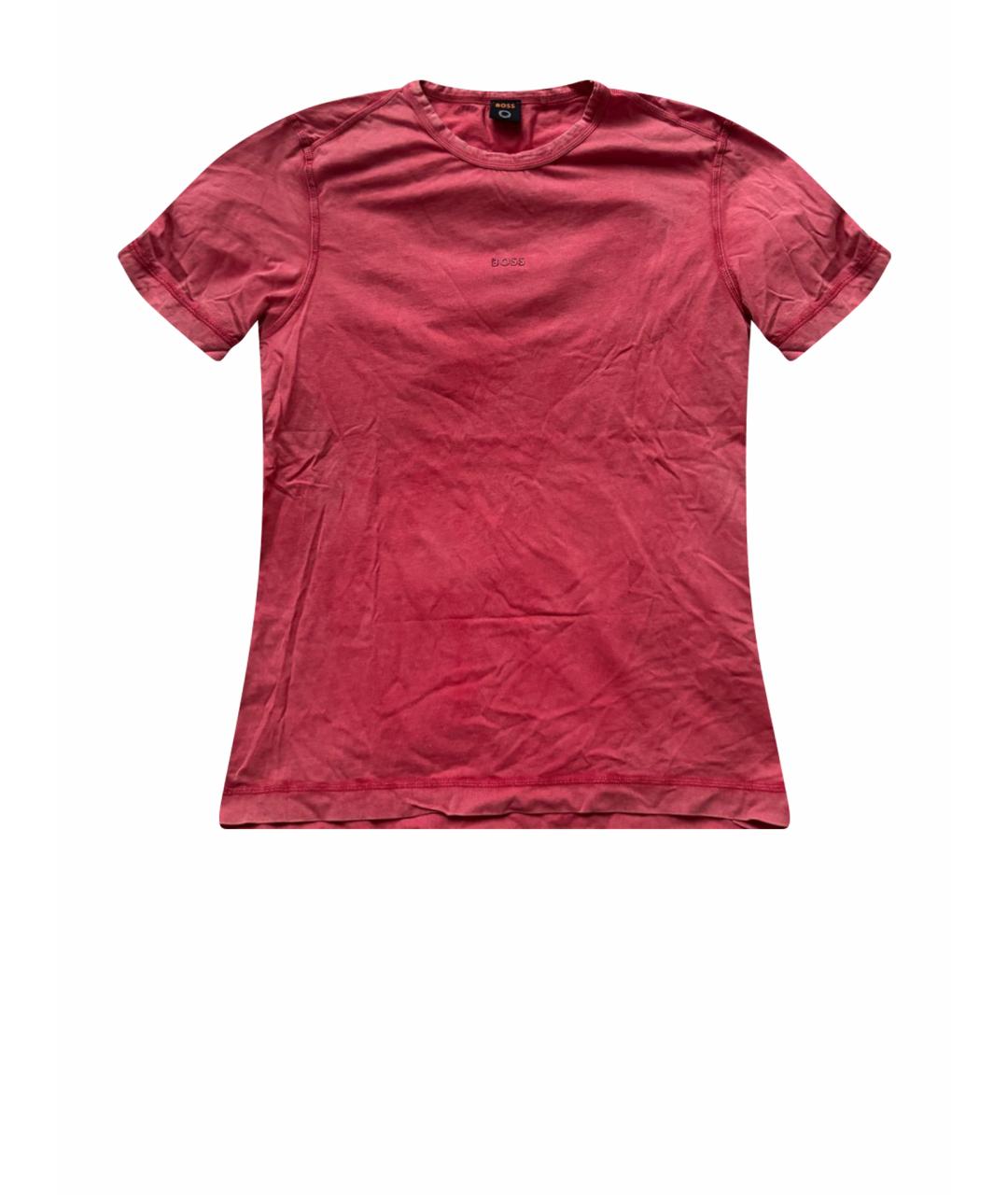 HUGO BOSS Красная хлопковая футболка, фото 1