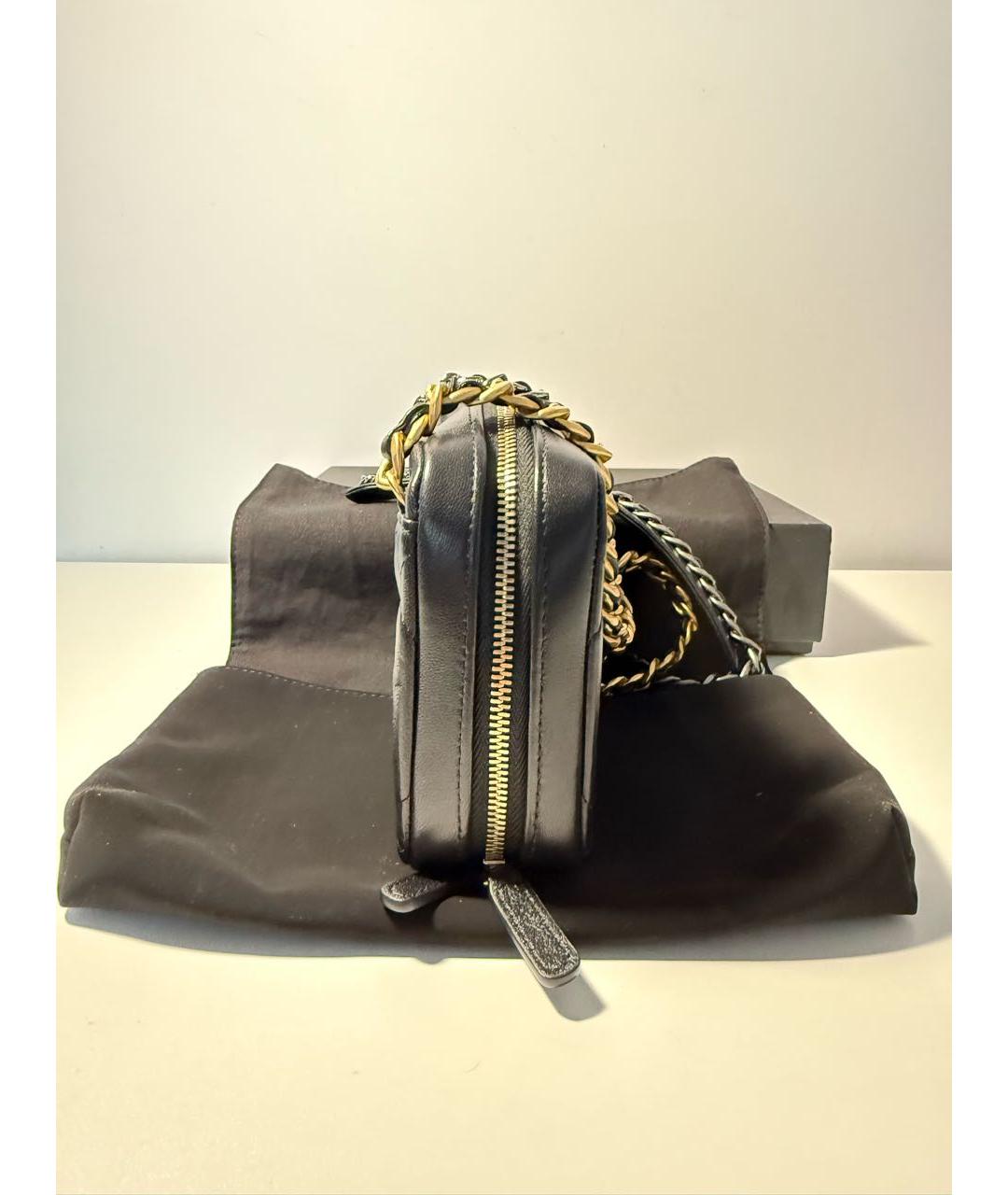 CHANEL Черная кожаная сумка через плечо, фото 5