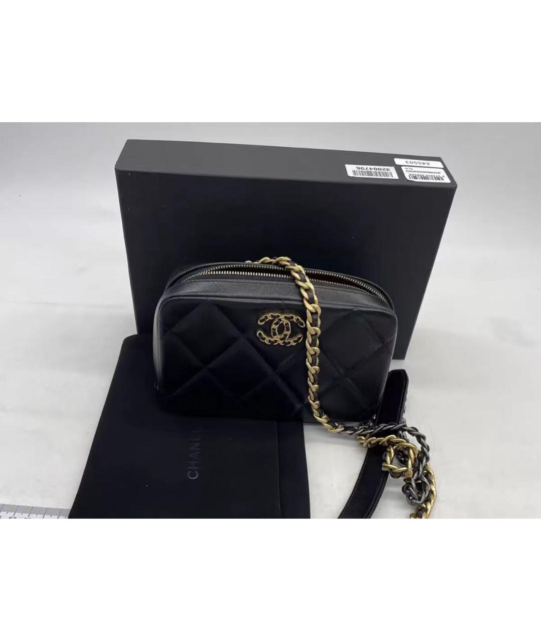 CHANEL Черная кожаная сумка через плечо, фото 2