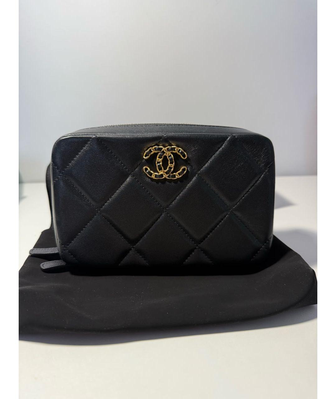 CHANEL Черная кожаная сумка через плечо, фото 9