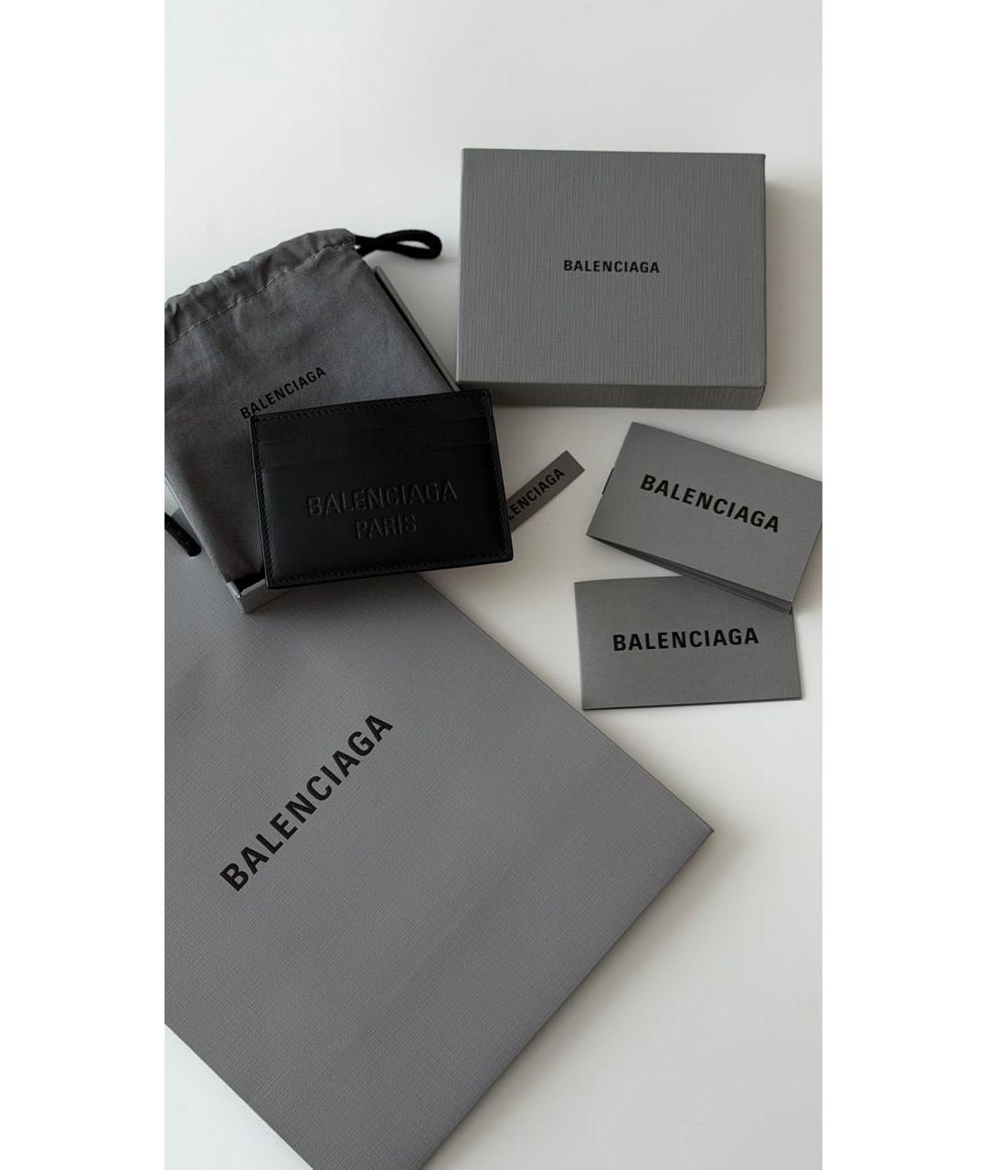 BALENCIAGA Черный кожаный кардхолдер, фото 2