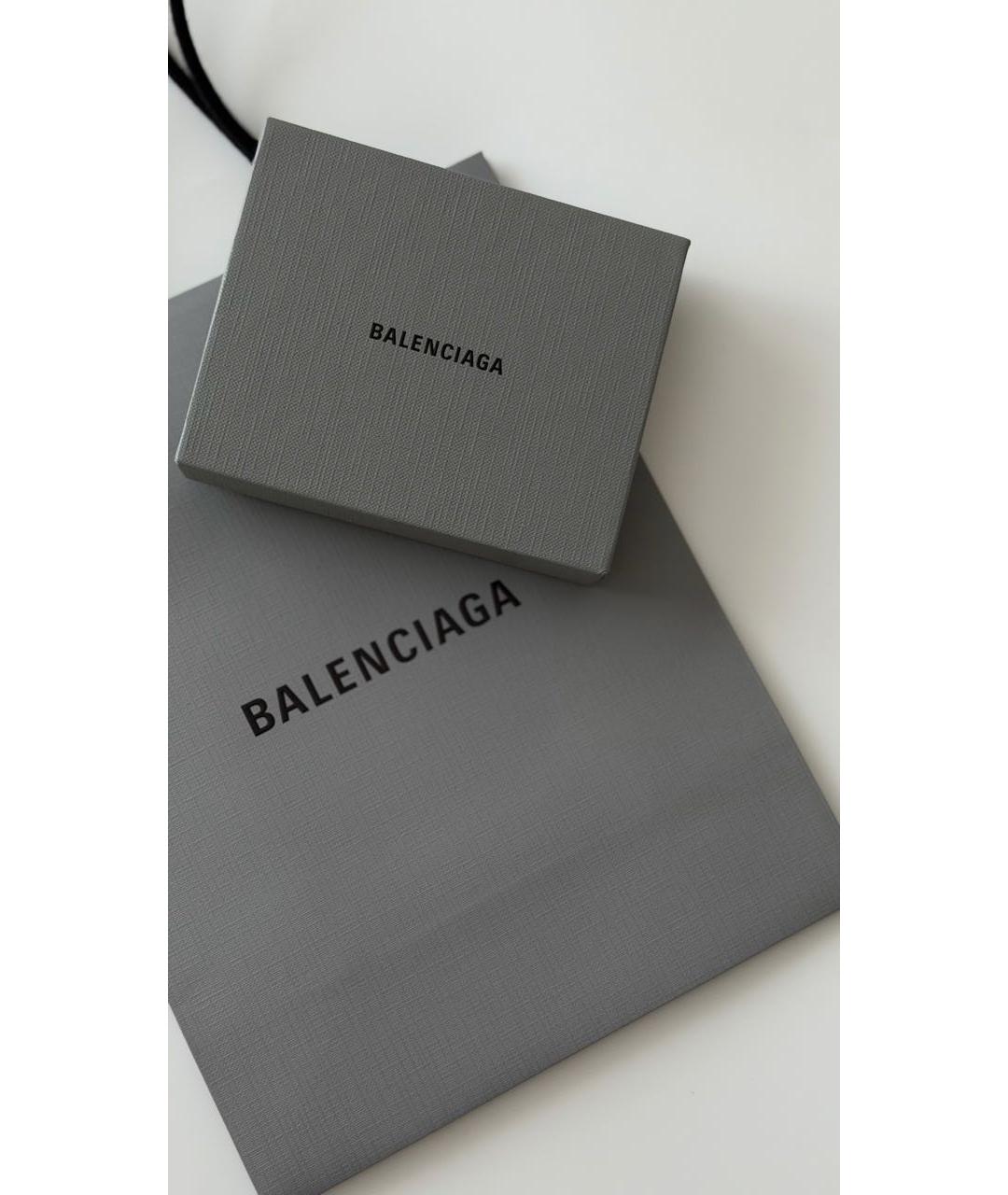 BALENCIAGA Черный кожаный кардхолдер, фото 3