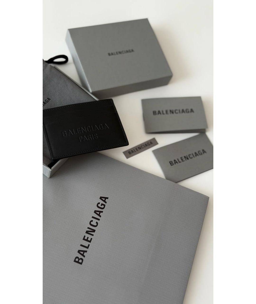 BALENCIAGA Черный кожаный кардхолдер, фото 7