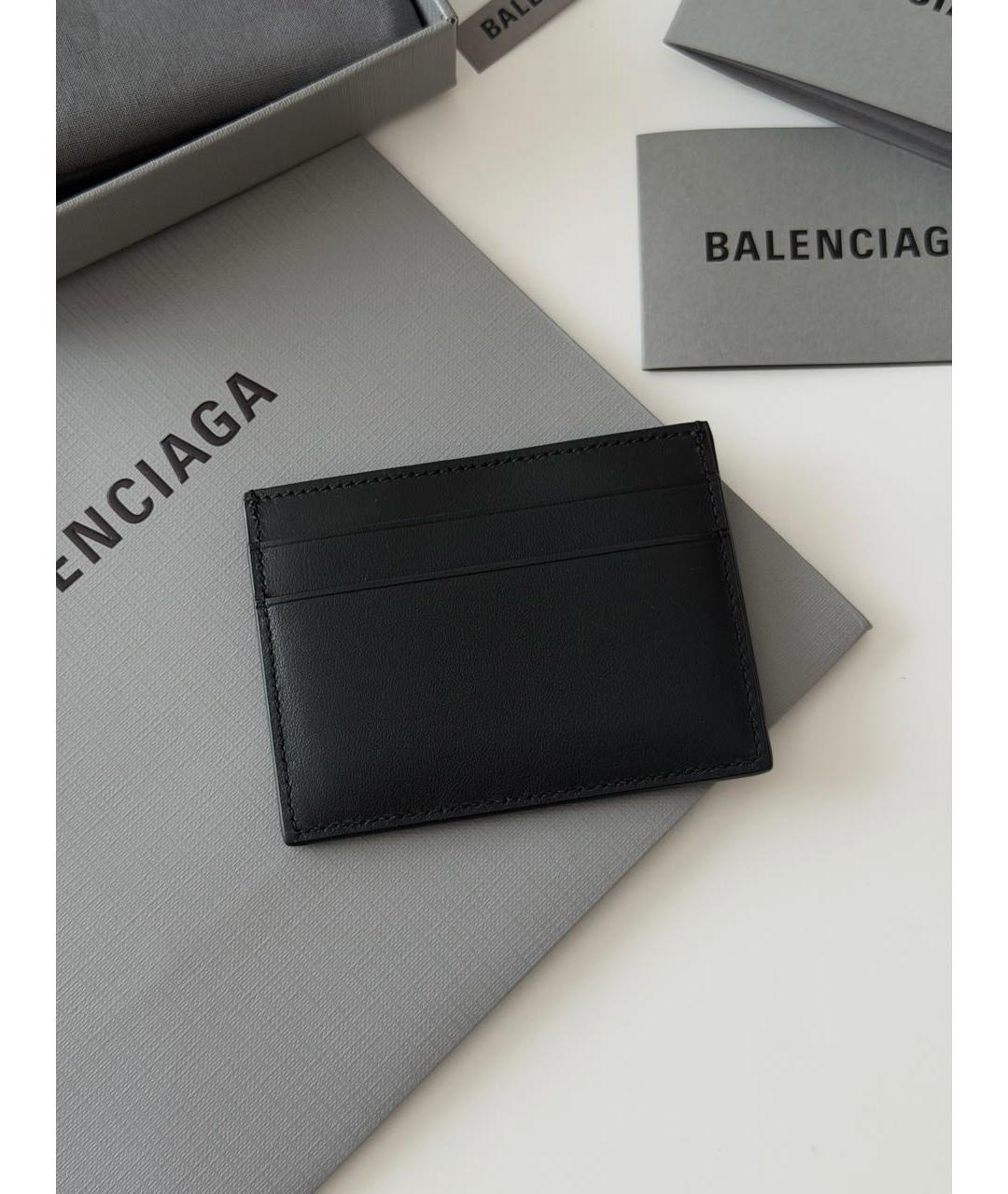 BALENCIAGA Черный кожаный кардхолдер, фото 8
