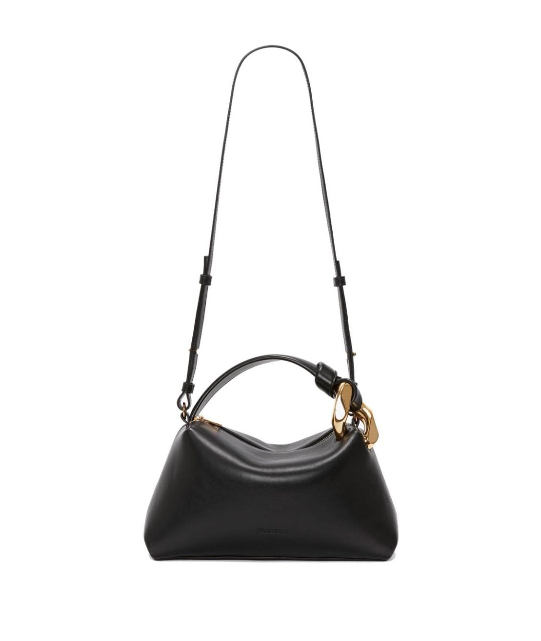 J.W.ANDERSON Черная кожаная сумка через плечо, фото 1