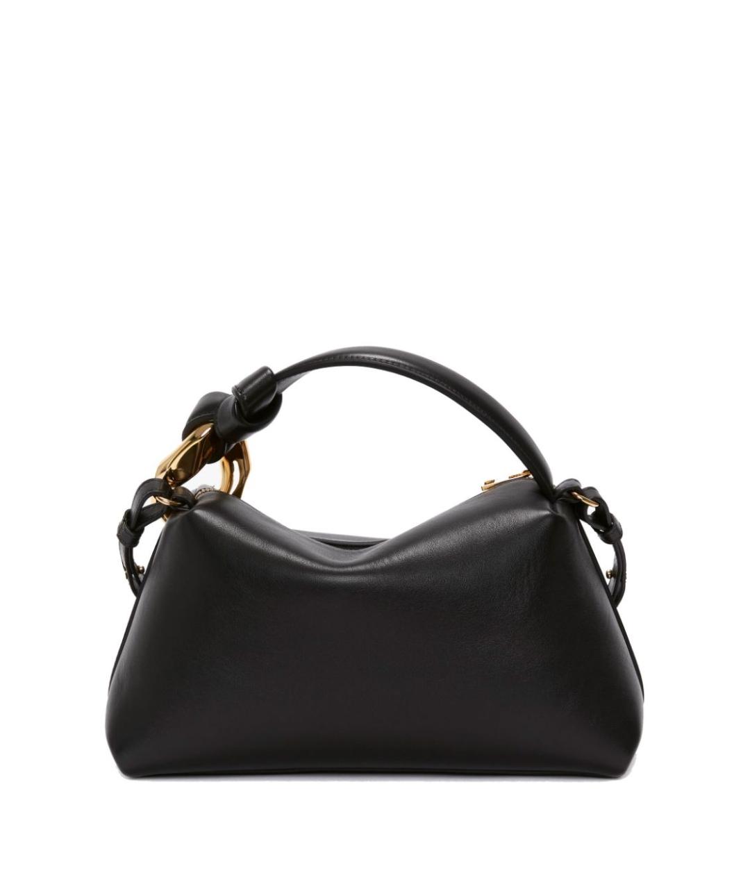 J.W.ANDERSON Черная кожаная сумка через плечо, фото 4