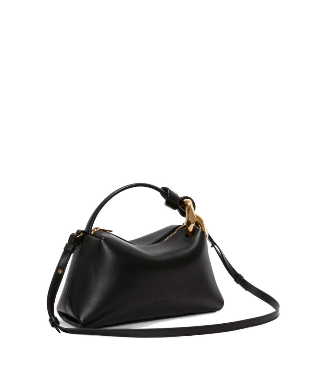 J.W.ANDERSON Черная кожаная сумка через плечо, фото 5