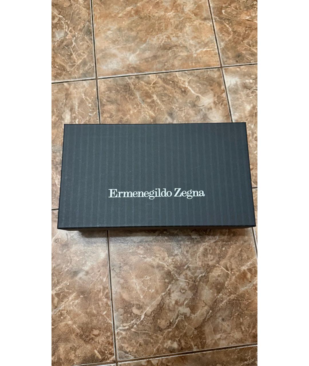 ERMENEGILDO ZEGNA XXX Черные кожаные высокие ботинки, фото 8