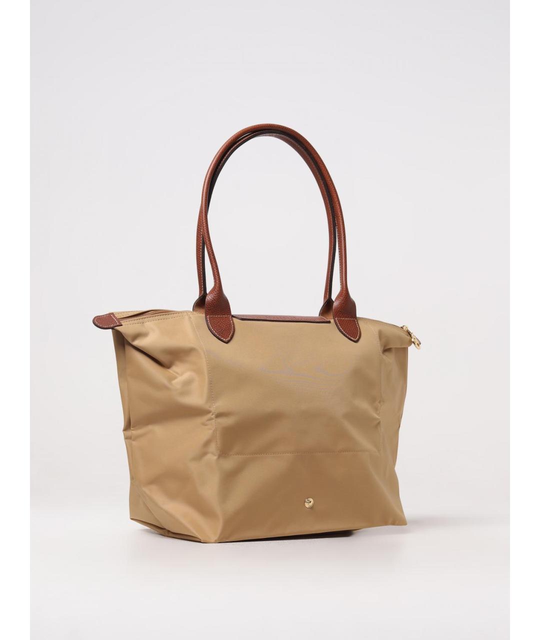 LONGCHAMP Бежевая тканевая сумка тоут, фото 2