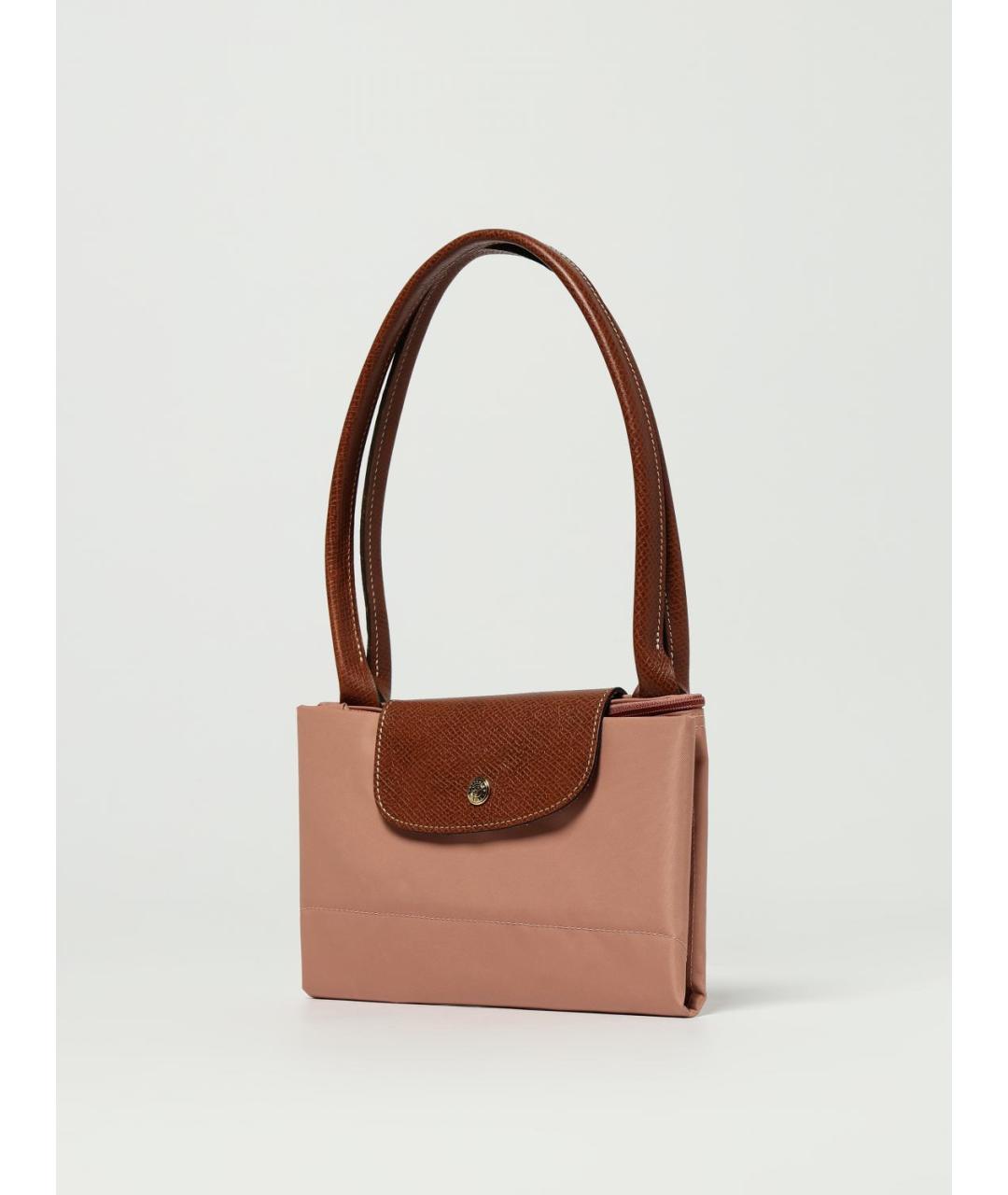 LONGCHAMP Розовая тканевая сумка тоут, фото 4