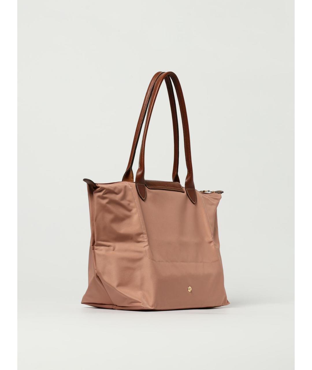 LONGCHAMP Розовая тканевая сумка тоут, фото 2