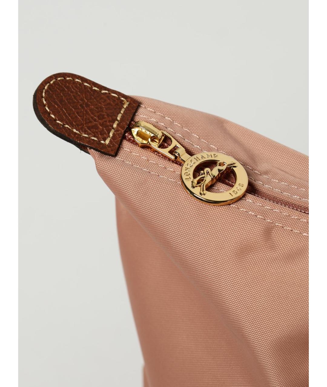 LONGCHAMP Розовая тканевая сумка тоут, фото 3