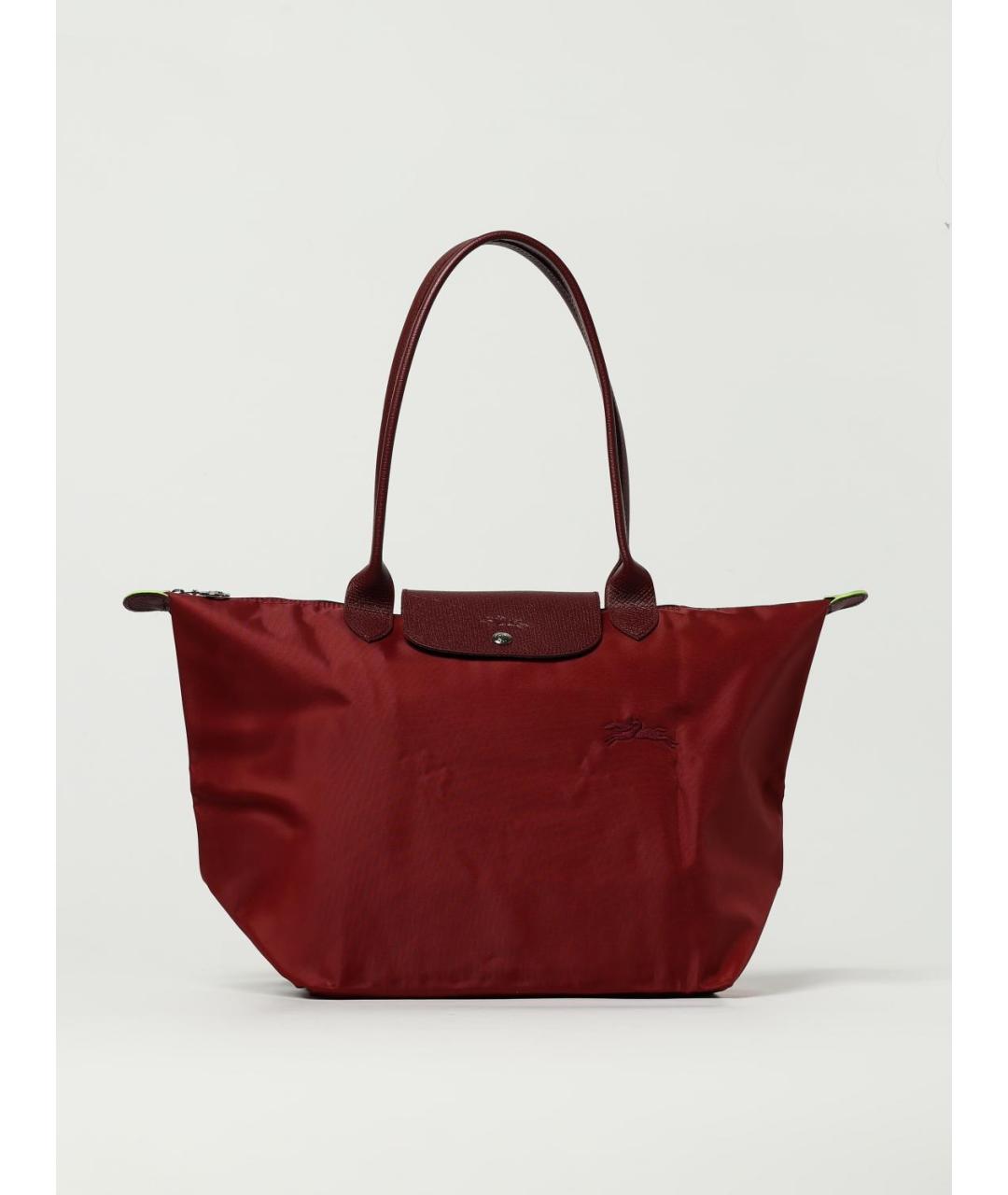 LONGCHAMP Красная тканевая сумка тоут, фото 5