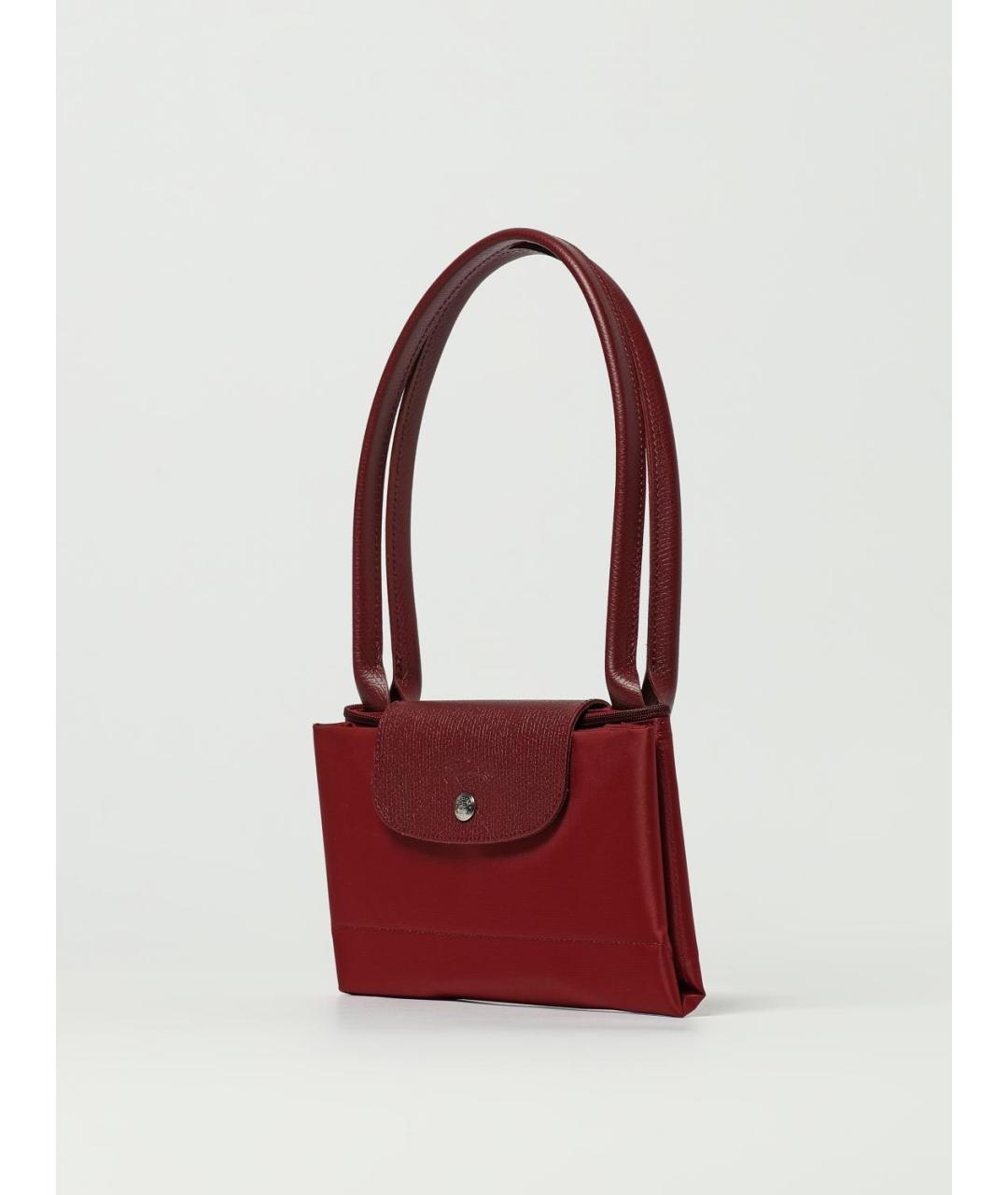 LONGCHAMP Красная тканевая сумка тоут, фото 4