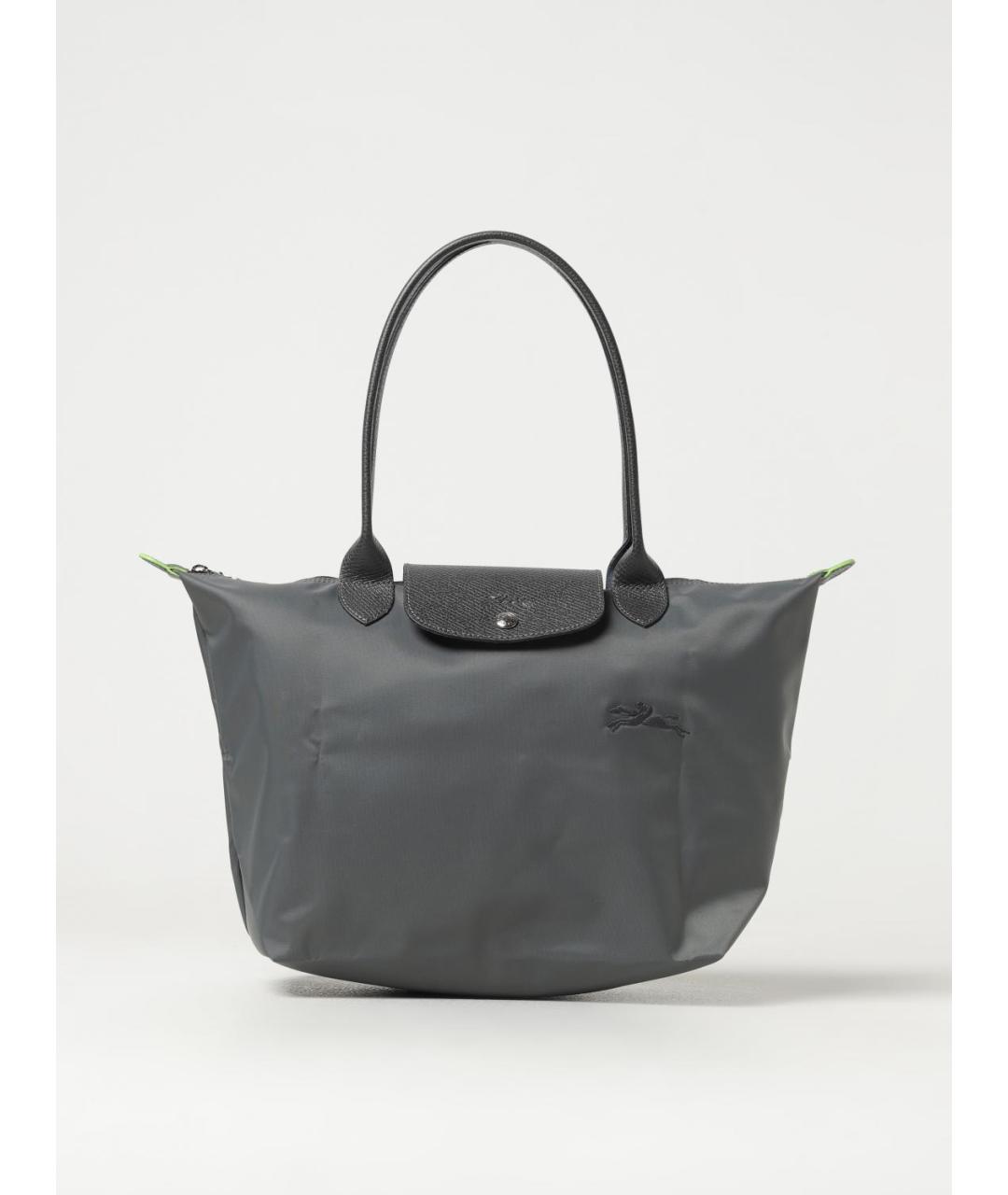 LONGCHAMP Серая тканевая сумка тоут, фото 4