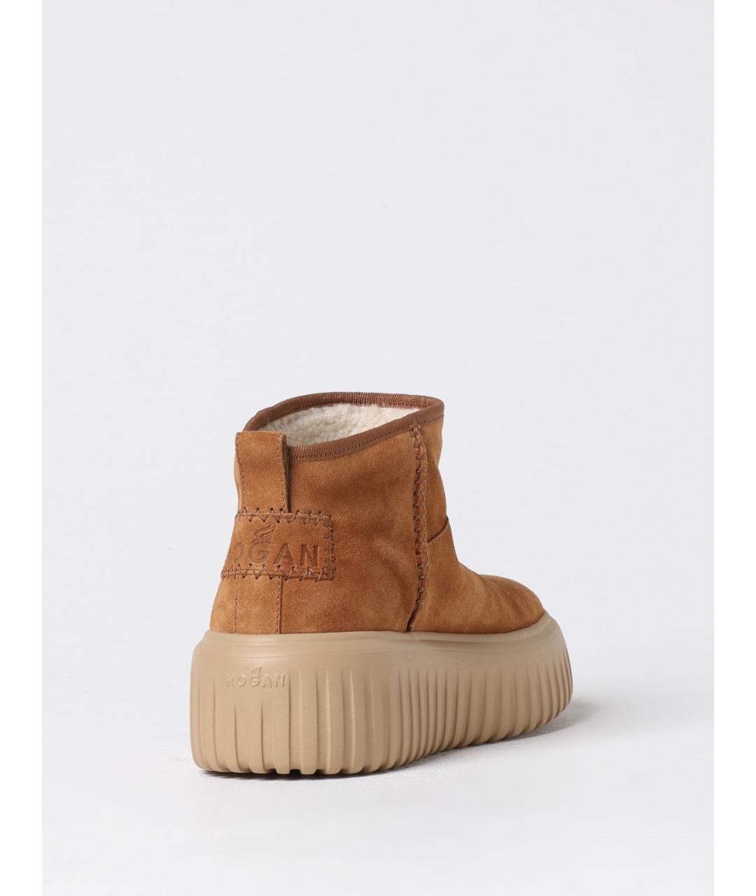 HOGAN Коричневые кожаные полусапоги, фото 3