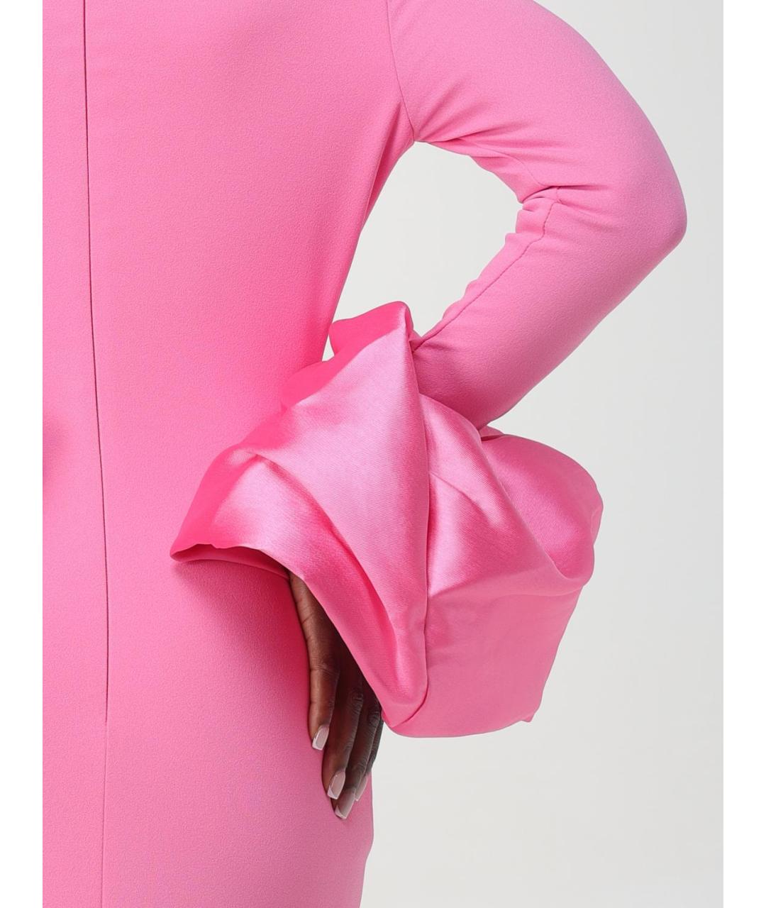 SOLACE LONDON Розовое полиэстеровое платье, фото 4