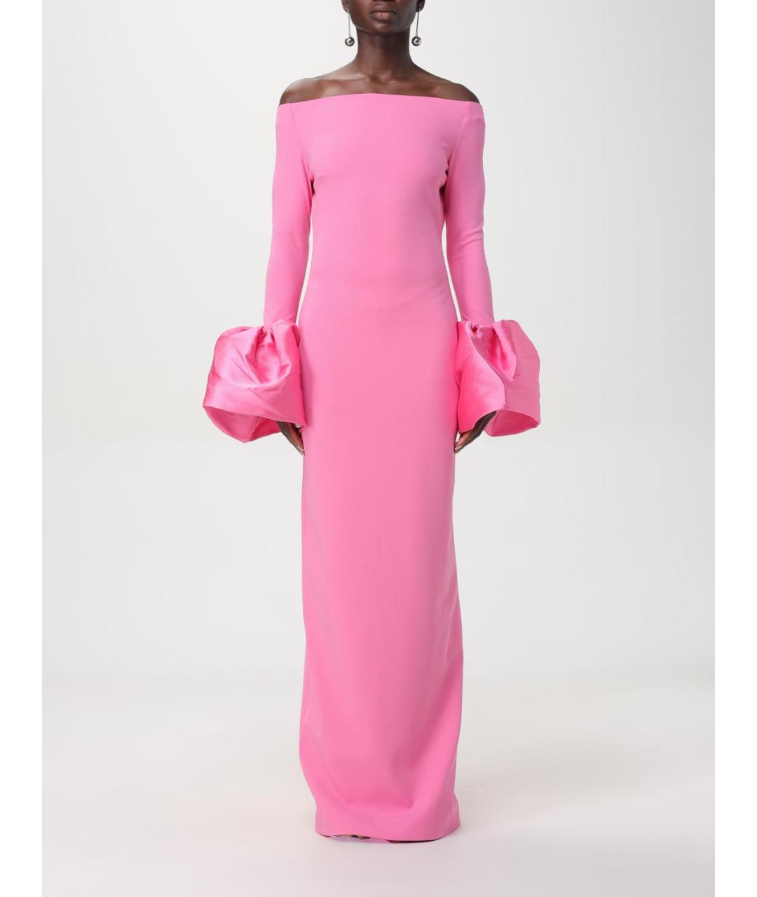 SOLACE LONDON Розовое полиэстеровое платье, фото 5