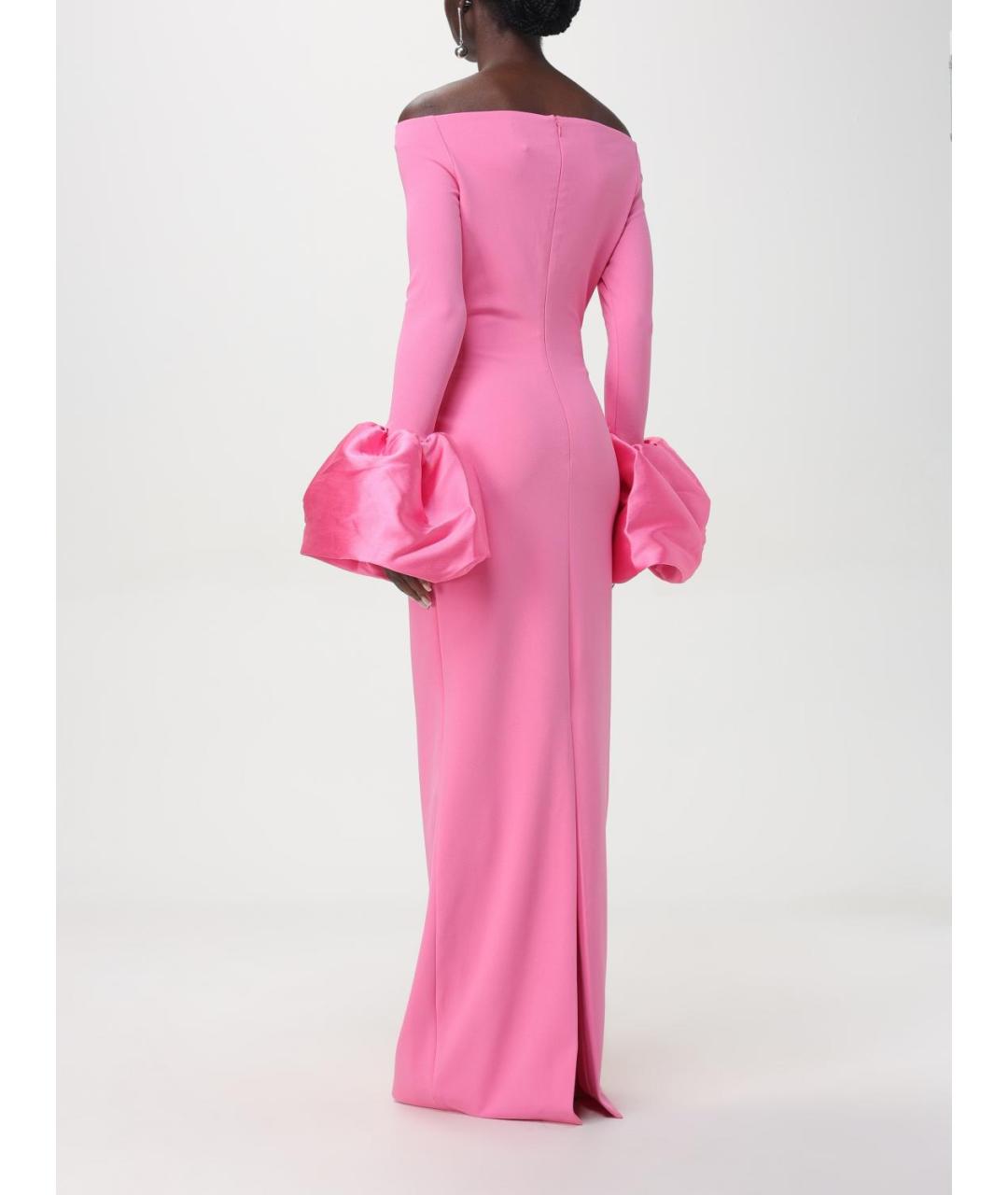 SOLACE LONDON Розовое полиэстеровое платье, фото 2