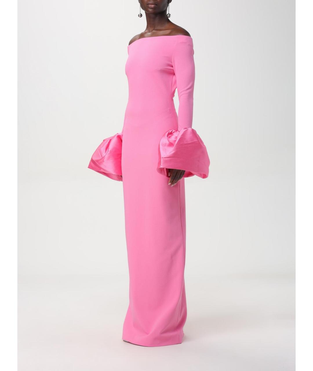 SOLACE LONDON Розовое полиэстеровое платье, фото 3