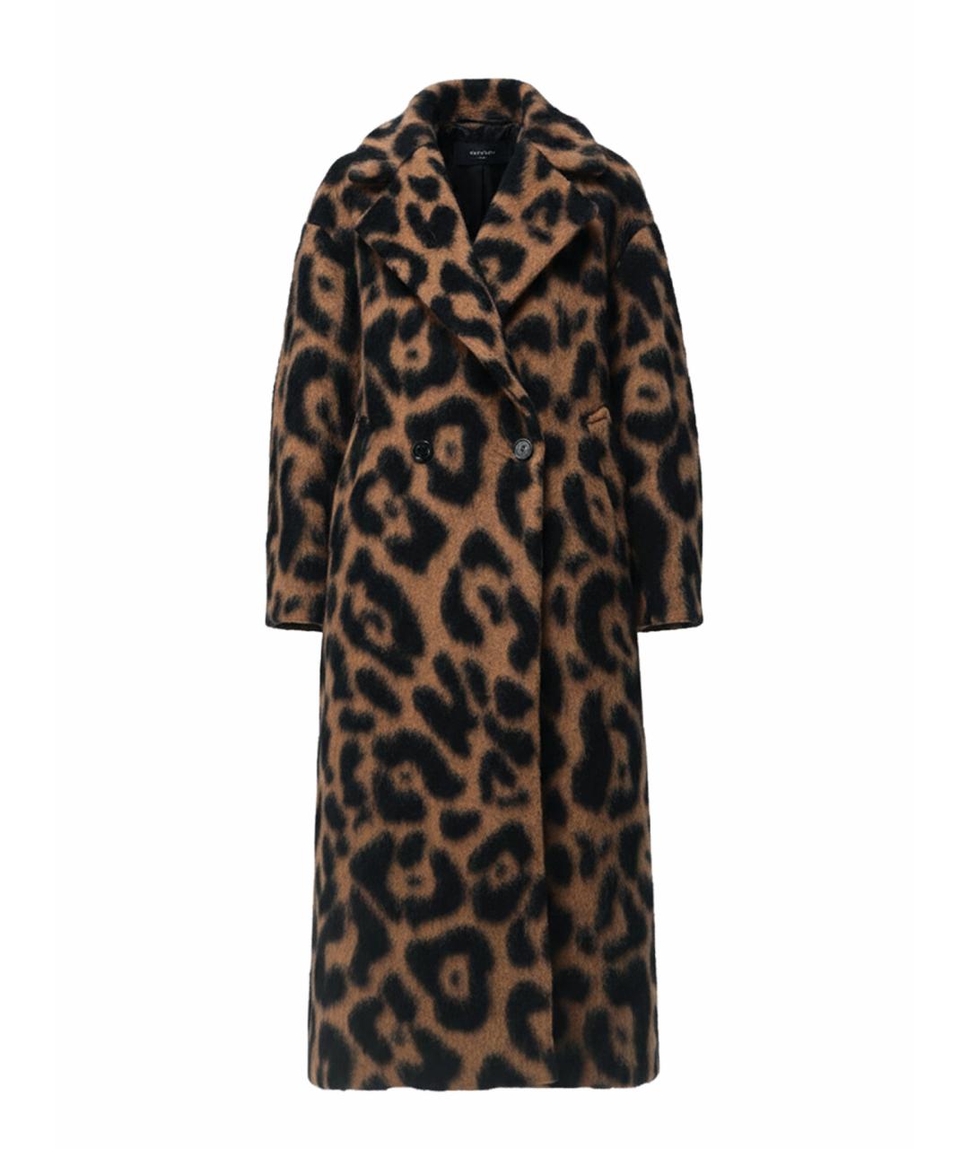 MEIMEIJ Коричневое полиэстеровое пальто, фото 1