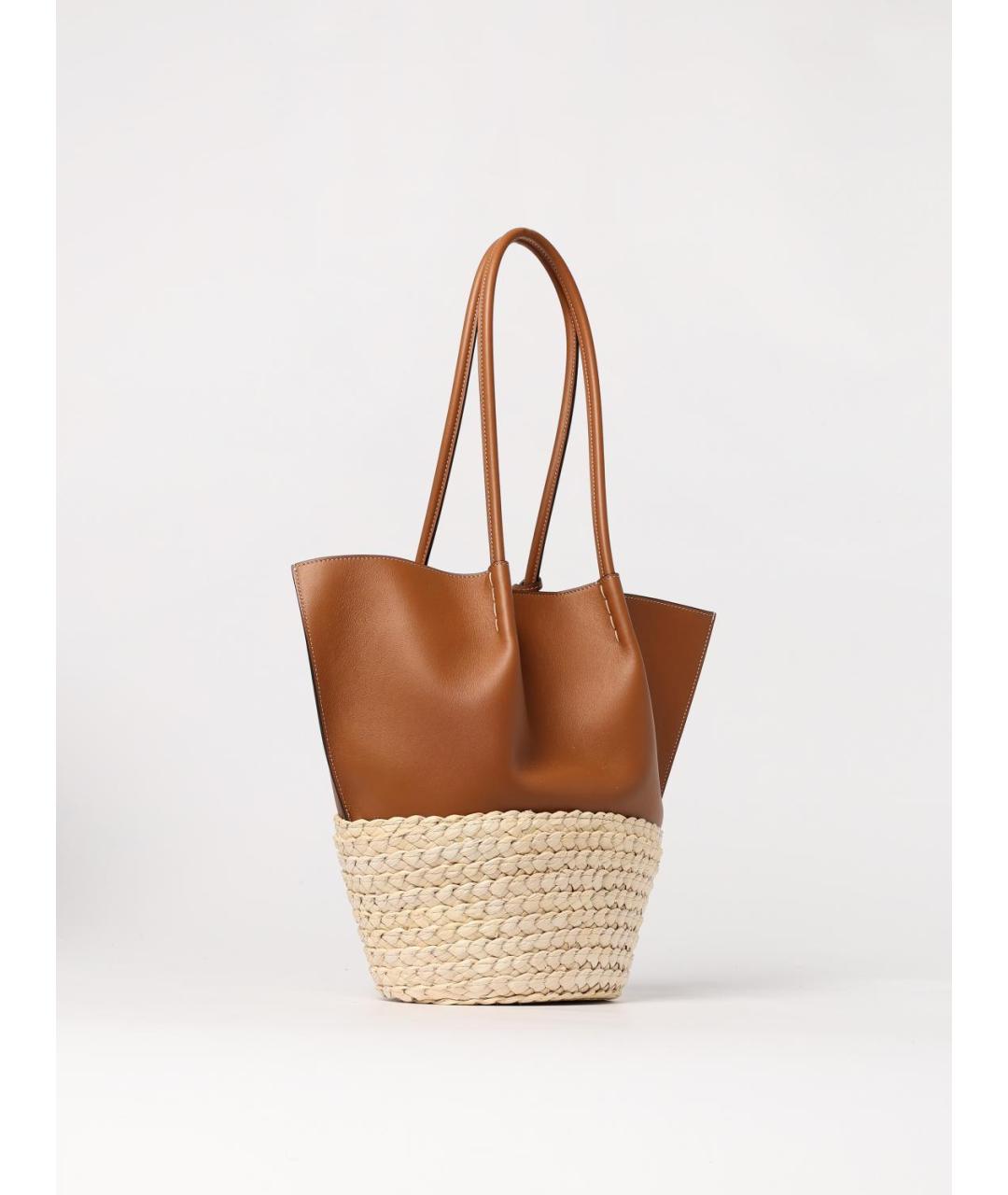 TOD'S Коричневая кожаная сумка тоут, фото 3