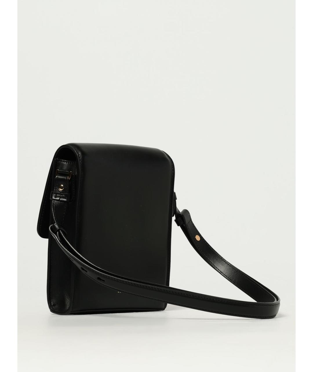 VERSACE Черная кожаная сумка на плечо, фото 3
