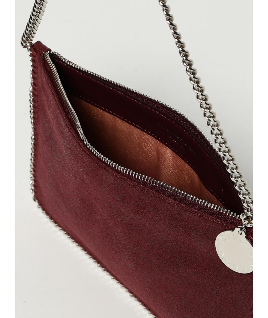 STELLA MCCARTNEY Бордовая сумка через плечо из искусственной кожи, фото 5