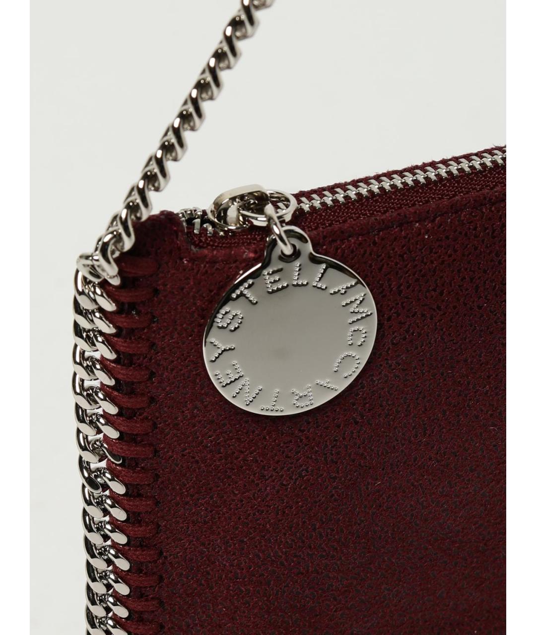 STELLA MCCARTNEY Бордовая сумка через плечо из искусственной кожи, фото 4