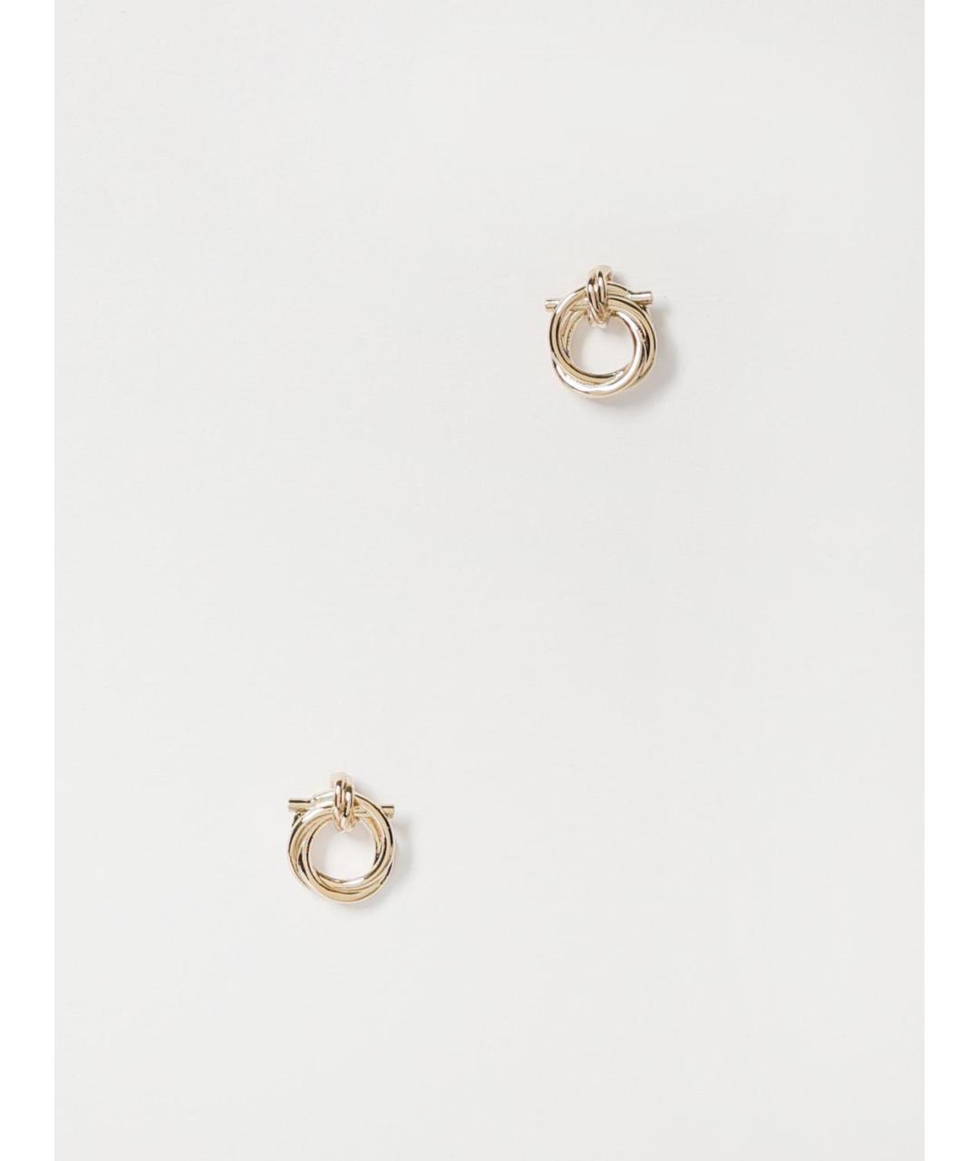 FERRAGAMO Золотые металлические серьги, фото 4