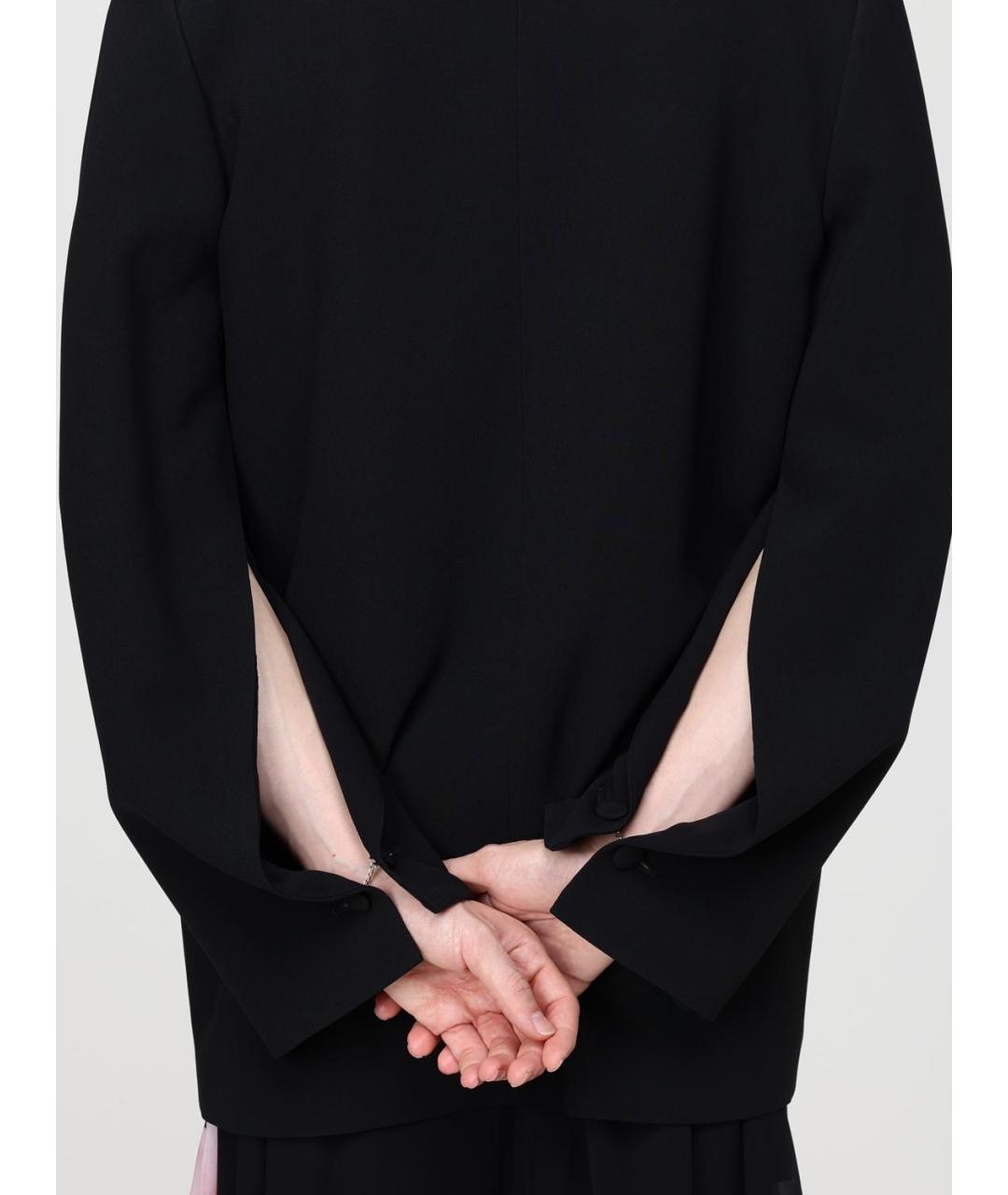 ALBERTA FERRETTI Черный вискозный жакет/пиджак, фото 6