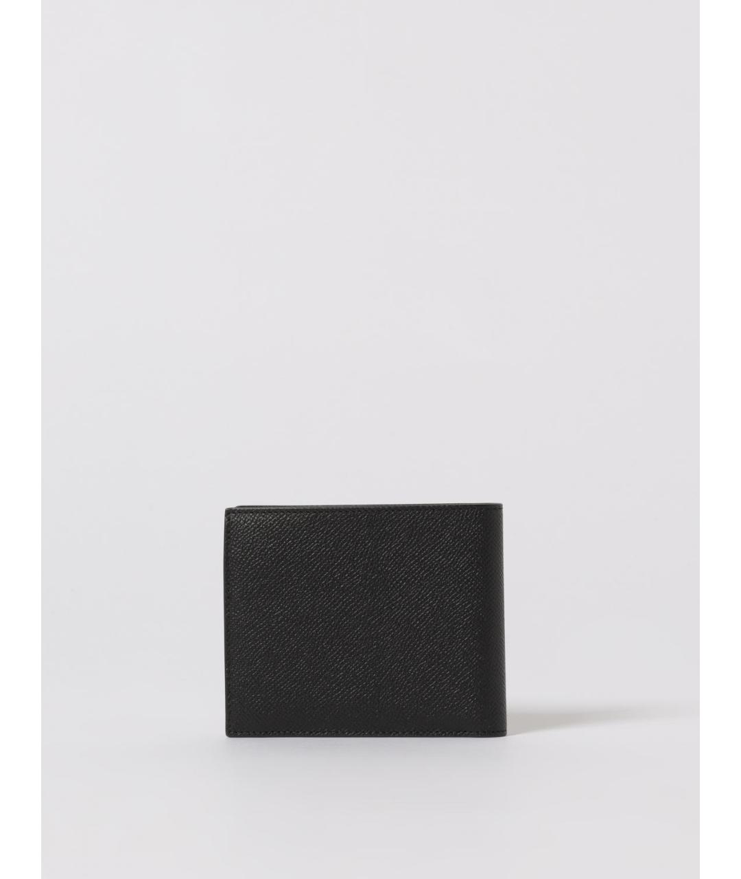 FERRAGAMO Черный кожаный кошелек, фото 3