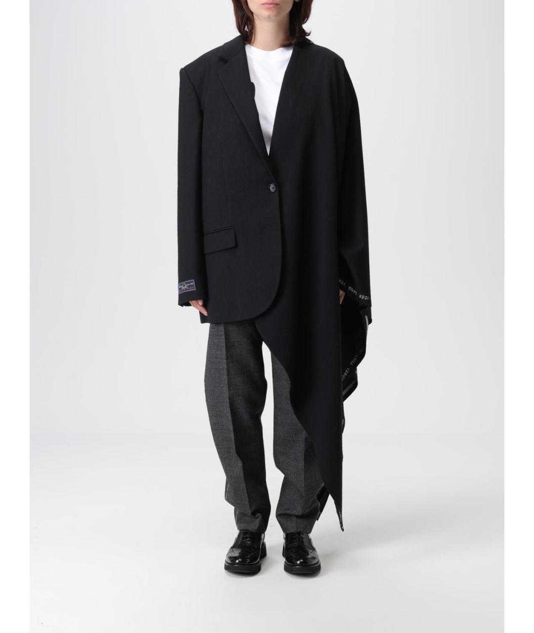 MOSCHINO Черный шерстяной жакет/пиджак, фото 6