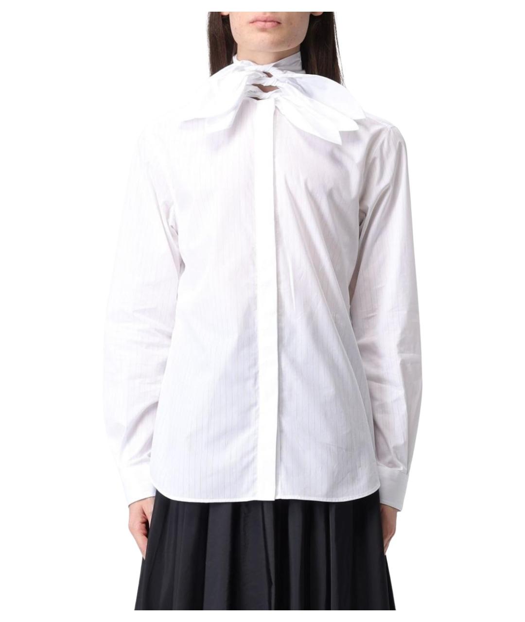 MOSCHINO Белая хлопковая рубашка, фото 1