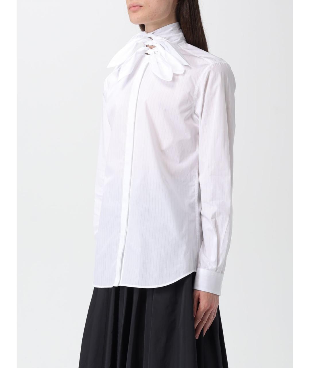 MOSCHINO Белая хлопковая рубашка, фото 4