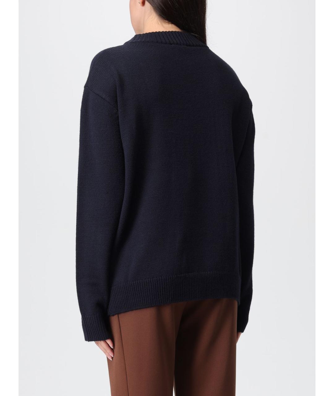 PATRIZIA PEPE Синий шерстяной джемпер / свитер, фото 2